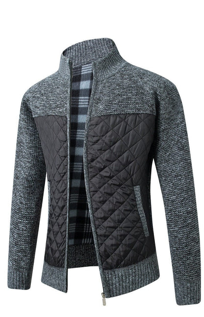 Harrington Quilted Knit Jacket