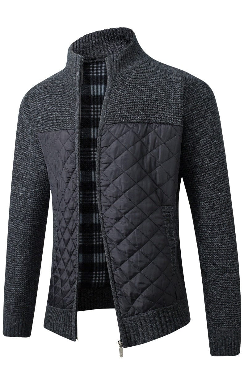 Harrington Quilted Knit Jacket