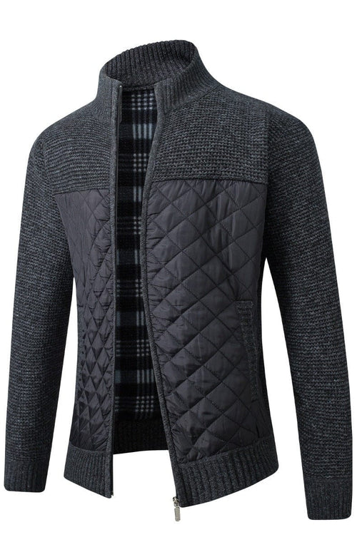 Harrington Quilted Knit Jacket