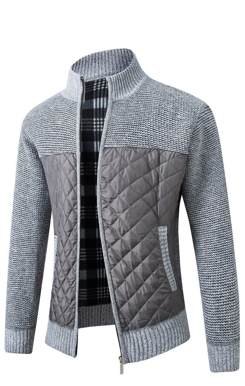 Harrington Quilted Knit Jacket
