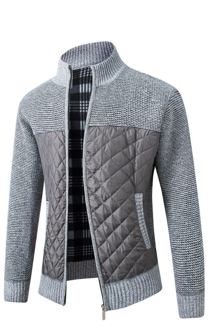 Harrington Quilted Knit Jacket