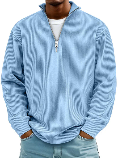 Alberti Ribbed Zip Sweater
