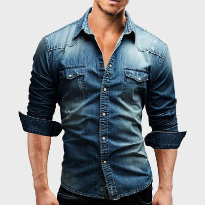 Classic Western Denim Shirt