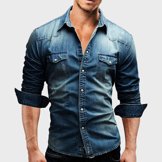 Classic Western Denim Shirt