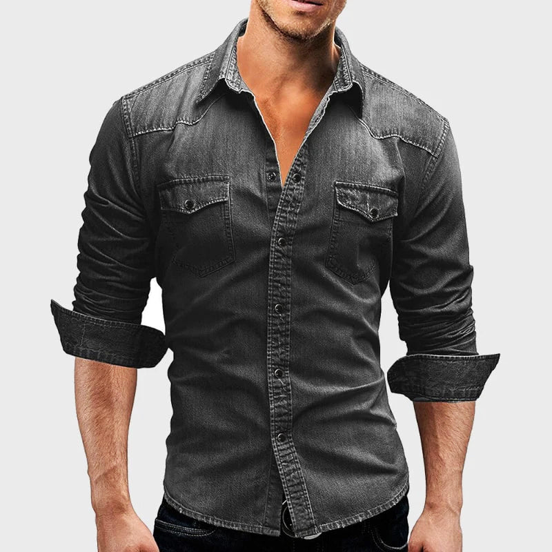 Classic Western Denim Shirt