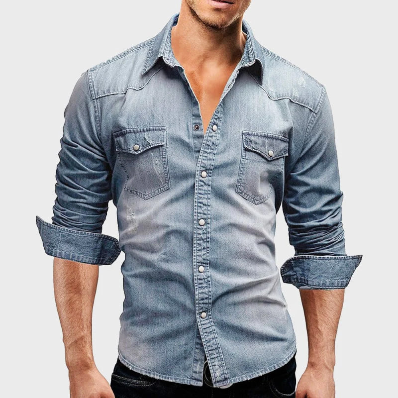 Classic Western Denim Shirt