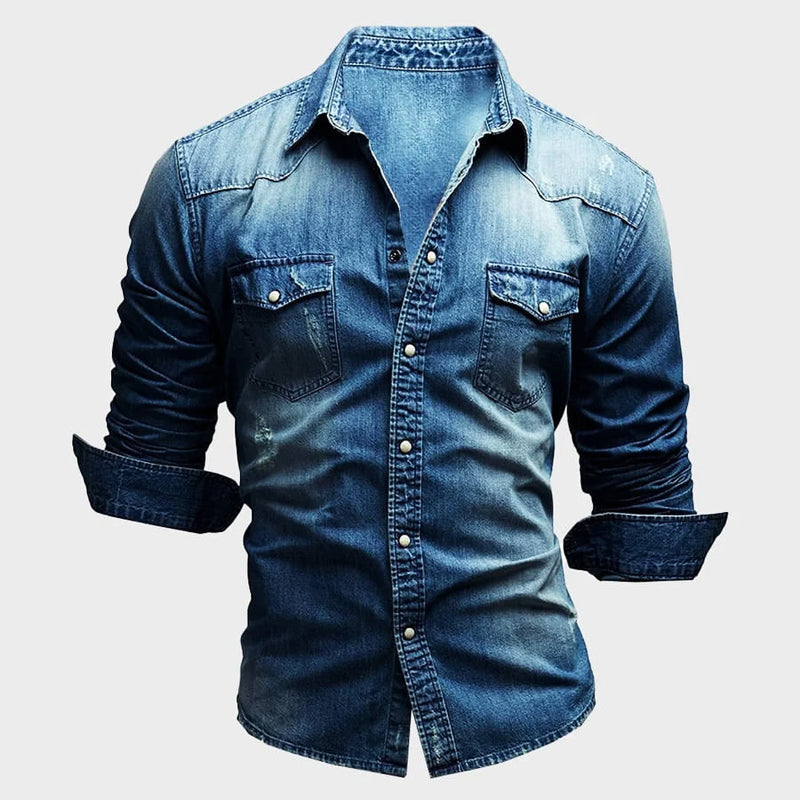 Classic Western Denim Shirt