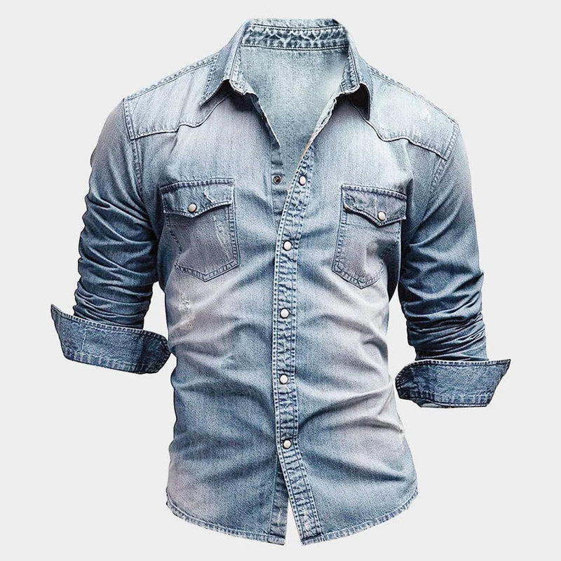 Classic Western Denim Shirt