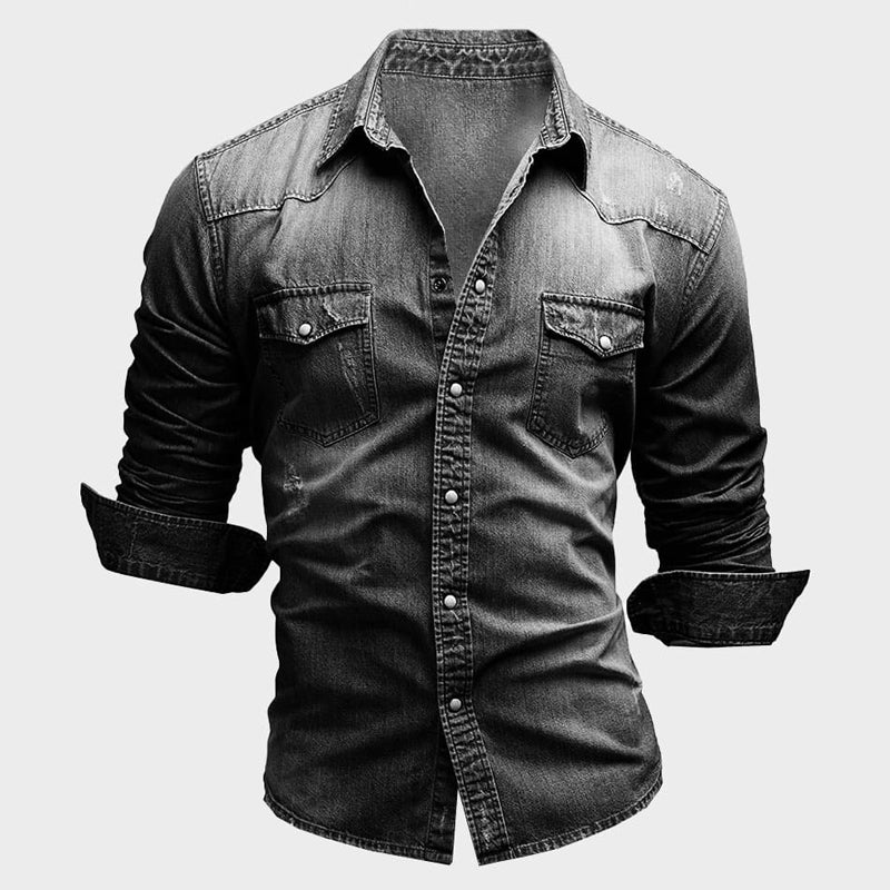 Classic Western Denim Shirt
