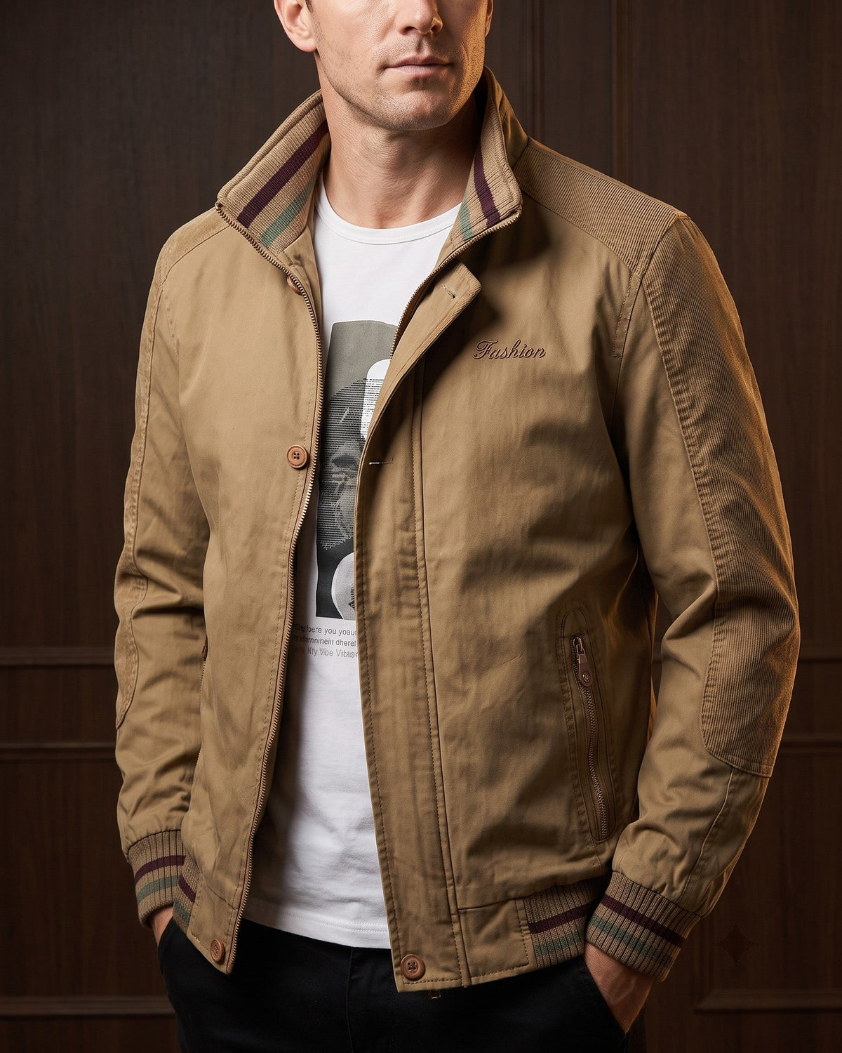 Richard Cotton Bomber Jacket